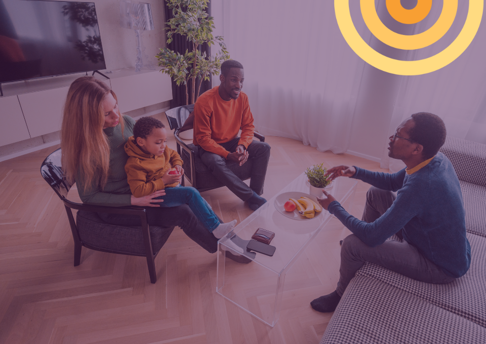 Family in therapy together to help their mental health.