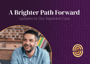 man smiling with Radiant Health logo