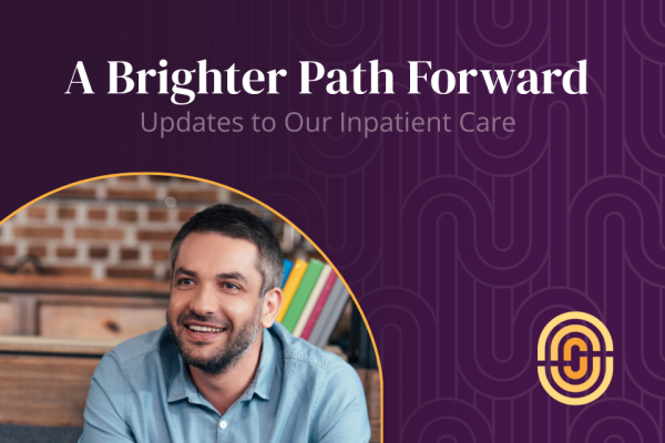 man smiling with Radiant Health logo