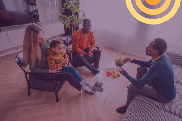 Family in therapy together to help their mental health.